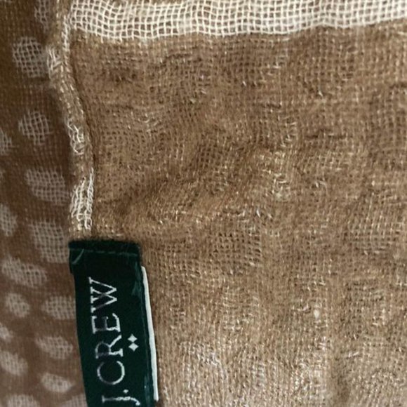 JCrew Beige Reversible Plaid Blanket Scarf - Picture 3 of 3